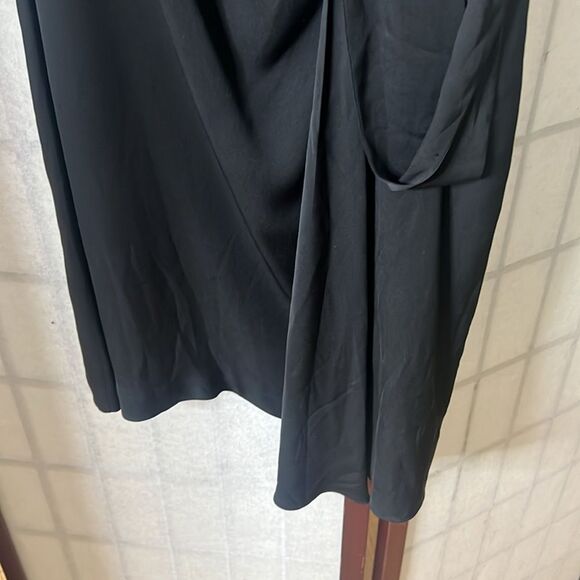 DIANE VON FÜRSTENBERG BLACK COCKTAIL EVENING SILK BLEND DRESS SIZE 0 - Picture 3 of 6